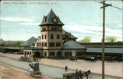 Union Depot Manchester, NH Postcard Postcard