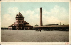 Boston and Maine R.R. Passenger Station Manchester, NH Postcard Postcard