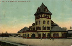 R.R. Station Manchester, NH Postcard Postcard