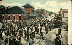 D. L. & W. Depot Cortland, NY Postcard Postcard