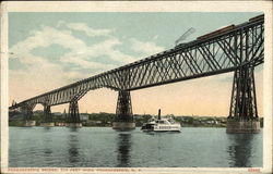 Poughkeepsie Bridge Postcard