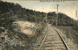 Electric Road to Mt. Lake, N.Y. Electric Road to Mt. Lake, N.Y.