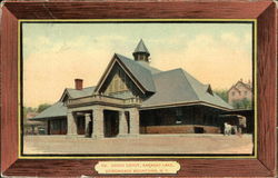 Union Depot, Adirondack Mountains Postcard