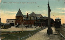 Lehigh Valley R.R. Station Geneva, NY Postcard Postcard