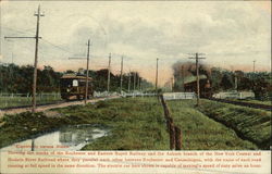 Electricity versus Steam - Rochester & Eastern Rapid Railway Postcard
