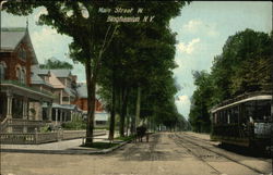 Main Street West Binghamton, NY Postcard Postcard