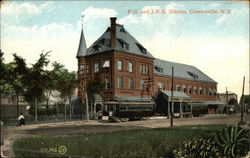 F.G. and J.R.R. Station Gloversville, NY Postcard Postcard