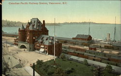 Canadian Pacific Railway Station Vancouver, BC Canada British Columbia Postcard Postcard