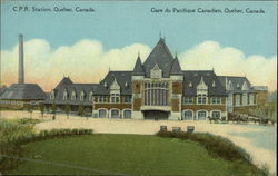 C.P.R. Station Quebec, QC Canada Postcard Postcard