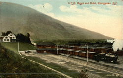 C.P.R. Depot and Hotel Revelstroke, BC Canada British Columbia Postcard Postcard