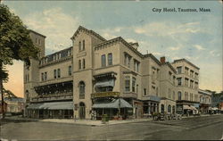 City Hotel Taunton, MA Postcard 