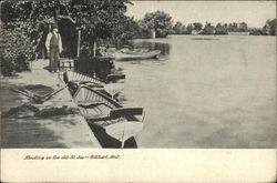 Boating on the old St. Joe Postcard