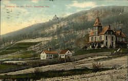 Looking up Mt. Penn Reading, PA Postcard Postcard