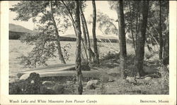 Woods Lake and White Mountains from Pioneer Camps Postcard