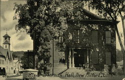 Roger Sherman Hall New Milford, CT Postcard Postcard