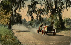 A Glimpse of the Course, Grand Prize and Vanderbilt Cup Race Savannah, GA Postcard Postcard