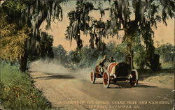 A Glimpse of the Course, Grand Prize and Vanderbilt Cup Race Postcard