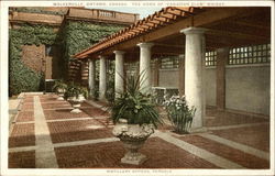 The Home of Canadian Club Whisky, Distillery Offices Pergola Postcard