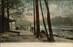 Boat House at Riverhurst Park Olean, NY Postcard Postcard