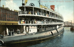 Excursion Steamer Christopher Columbus Postcard