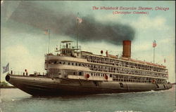 The Whaleback Excursion Steamer (Christopher Columbus) Chicago, IL Postcard Postcard