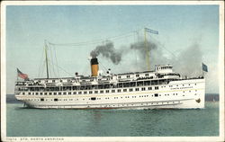 Steamer "North American" Postcard