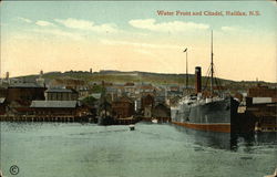 Water Front and Citadel Halifax, NS Canada Nova Scotia Postcard Postcard