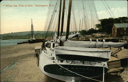 When the Tide is Out Hantsport, NS Canada Nova Scotia Postcard Postcard
