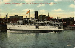 Steamer "Bridgeport," New York & Bridgeport Line Connecticut Postcard Postcard