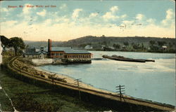 Water Works and Dam Bangor, ME Postcard Postcard