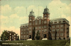 Goddard Seminary Barre, VT Postcard Postcard