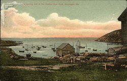 Looking Out from the Harbor from East Postcard