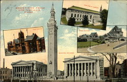 Greetings from Springfield, Mass. Postcard