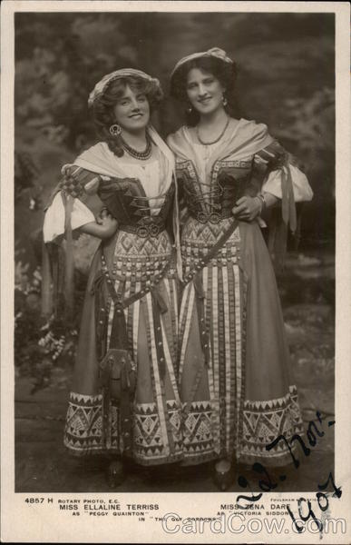 Miss Ellaline Terriss & Miss Zena Dare Actresses