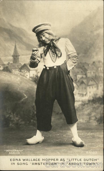 Edna Wallace Hopper as Little Dutch in song Amsterdam in About Town