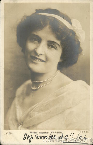 Miss Agnes Fraser Actresses
