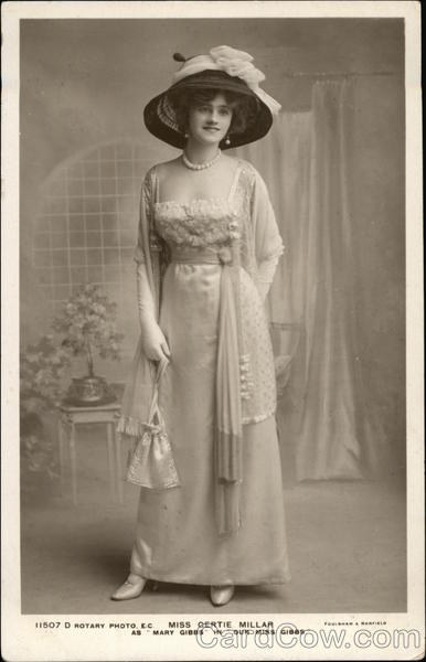 Gertie Millar as Mary Gibbs in Our MIss Gibbs Actresses