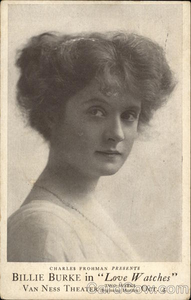 Billie Burke in Love Watches Actresses