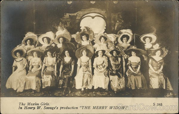 The Maxim Girls in Henry W. Savage's production The Merry Widow