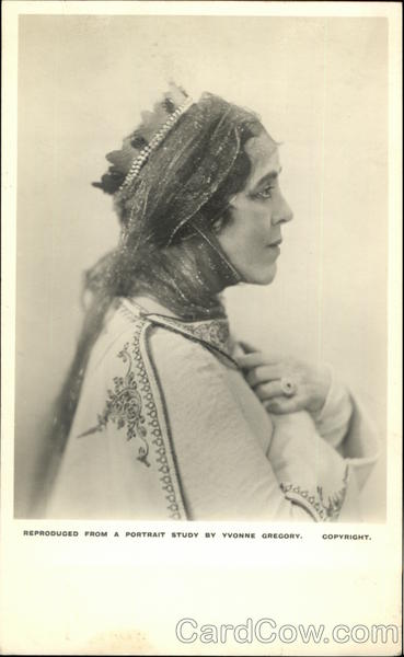 Reproduced from a portrait study by Yvonne Gregory.