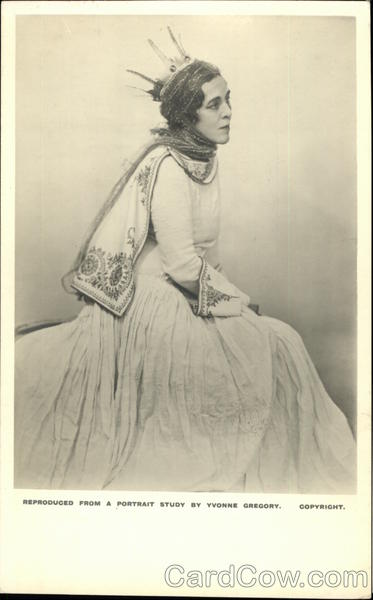 Reproduced from a portrait study by Yvonne Gregory.