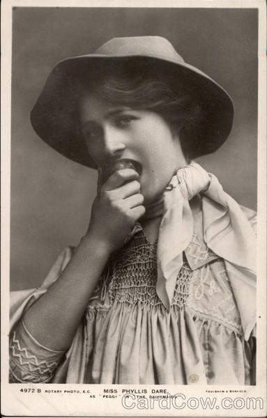 Miss Phyllis Dare as Peggy in The Daisymaids Actresses