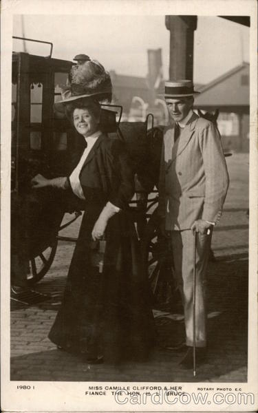 Miss Camille Clifford & her fiance the Hon. H.L. Bruce
