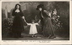 Miss Mabel, Miss Betty & Mrs. Seymour Hicks Postcard