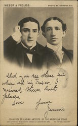 Weber & Fields Postcard