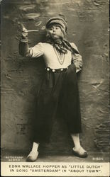 Edna Wallace Hopper as "Little Dutch in Song "Amsterdam" in "About Town" Postcard