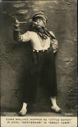 Edna Wallace Hopper as "Little Dutch" in song "Amsterdam" in "About Town" Postcard