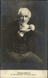 Gerald Griffin as "Mr. Grimwig" in "Oliver Twist" Postcard