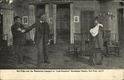 Mrs Fiske and the Manhattan Company Postcard