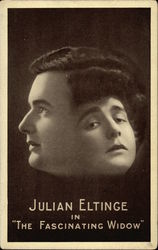 Julian Eltinge in The Fascinating Widow Postcard